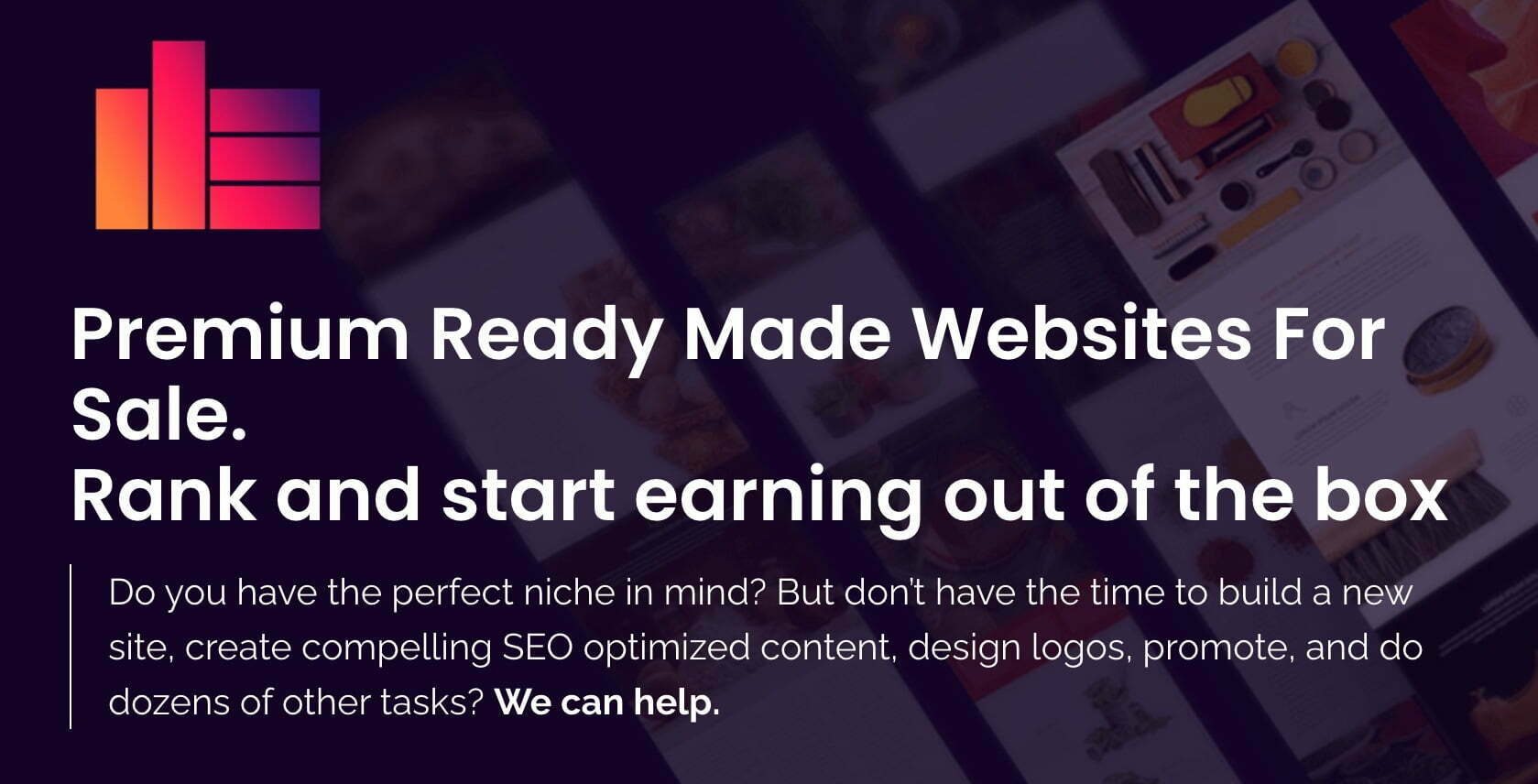 ready made websites for sale
